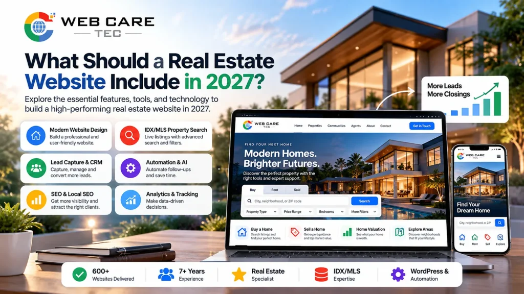 Real estate website essentials for 2027